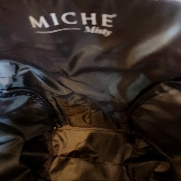 Miche MISTY Demi Chestnut Brown and Navy Blue Canvas Shell Cover Purse Bag Cover - Picture 8 of 14